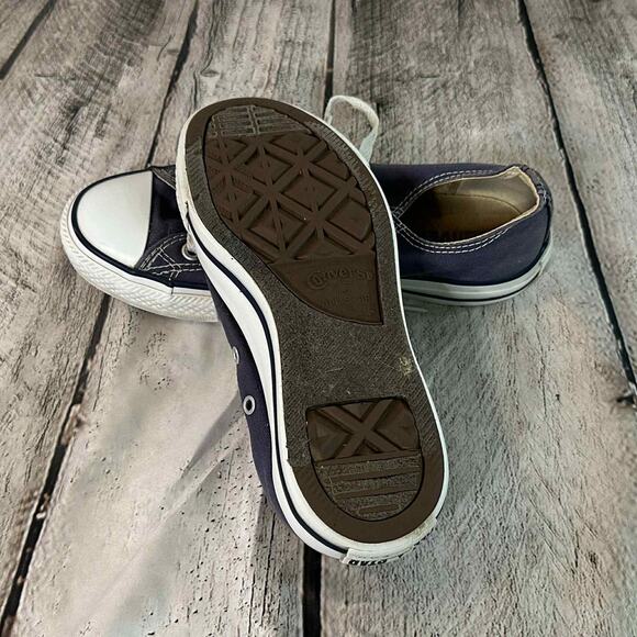 D10 Chuck Taylor All Star Converse Blue Canvas Sneakers, Size 7.5, Pre-owned - Picture 6 of 8